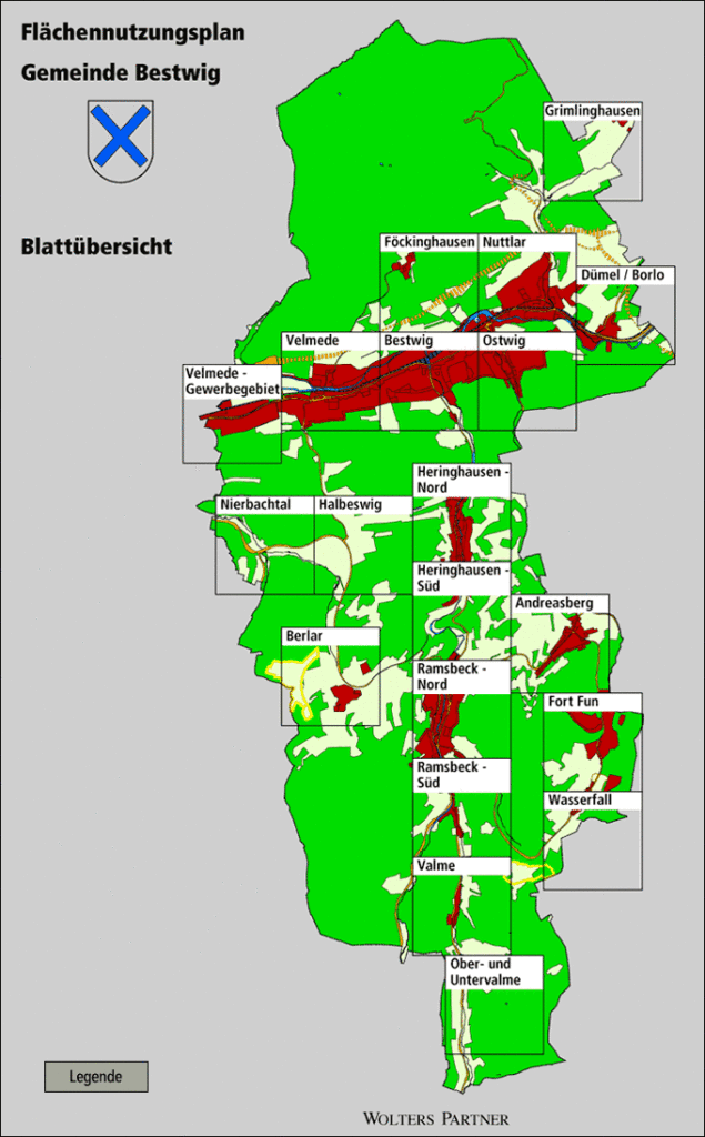 Flächennutzungsplan der Gemeinde Bestwig